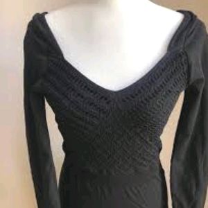 Free People Intimately Free Black Bodycon Mini Party Dress XS